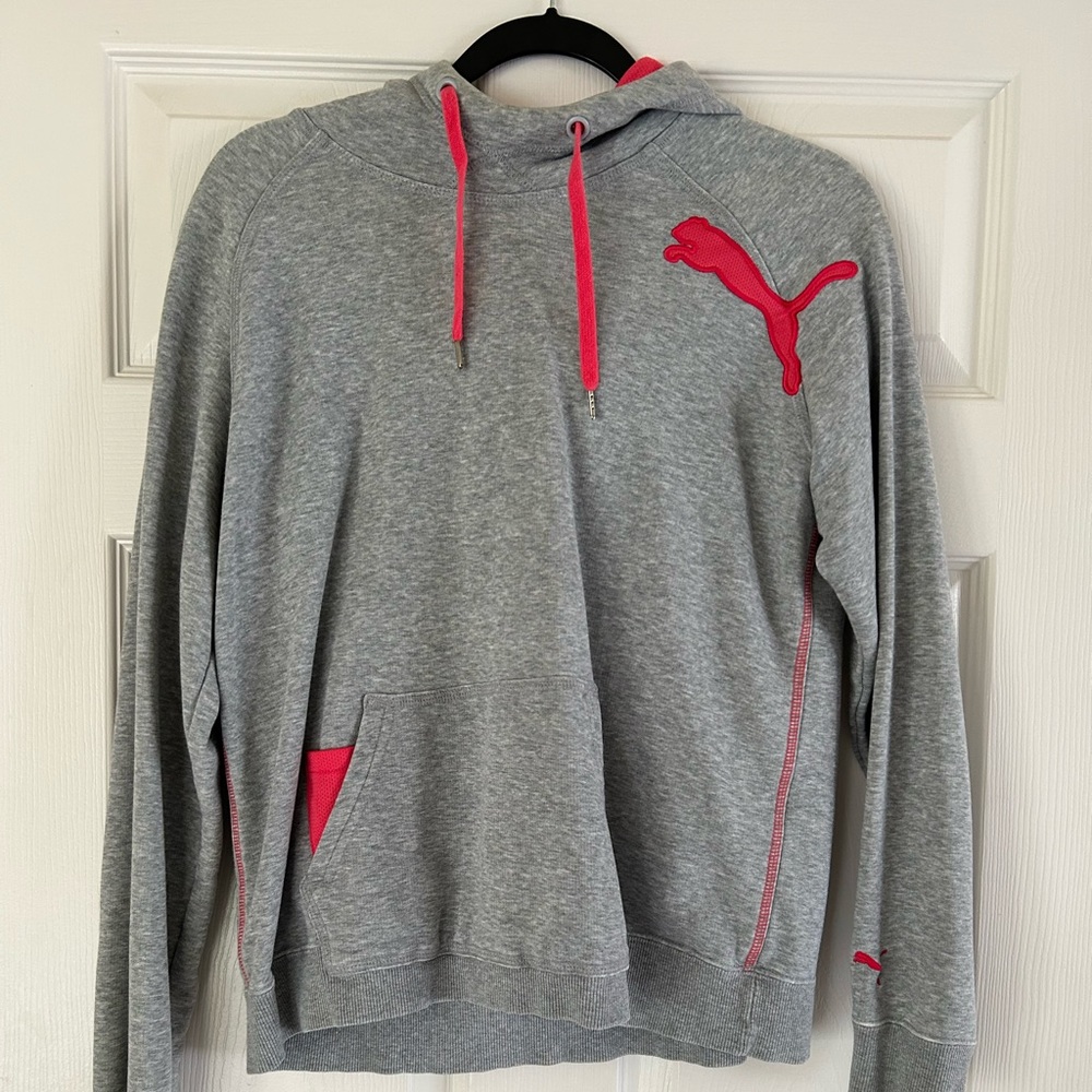PUMA Gray Hooded Sweatshirt